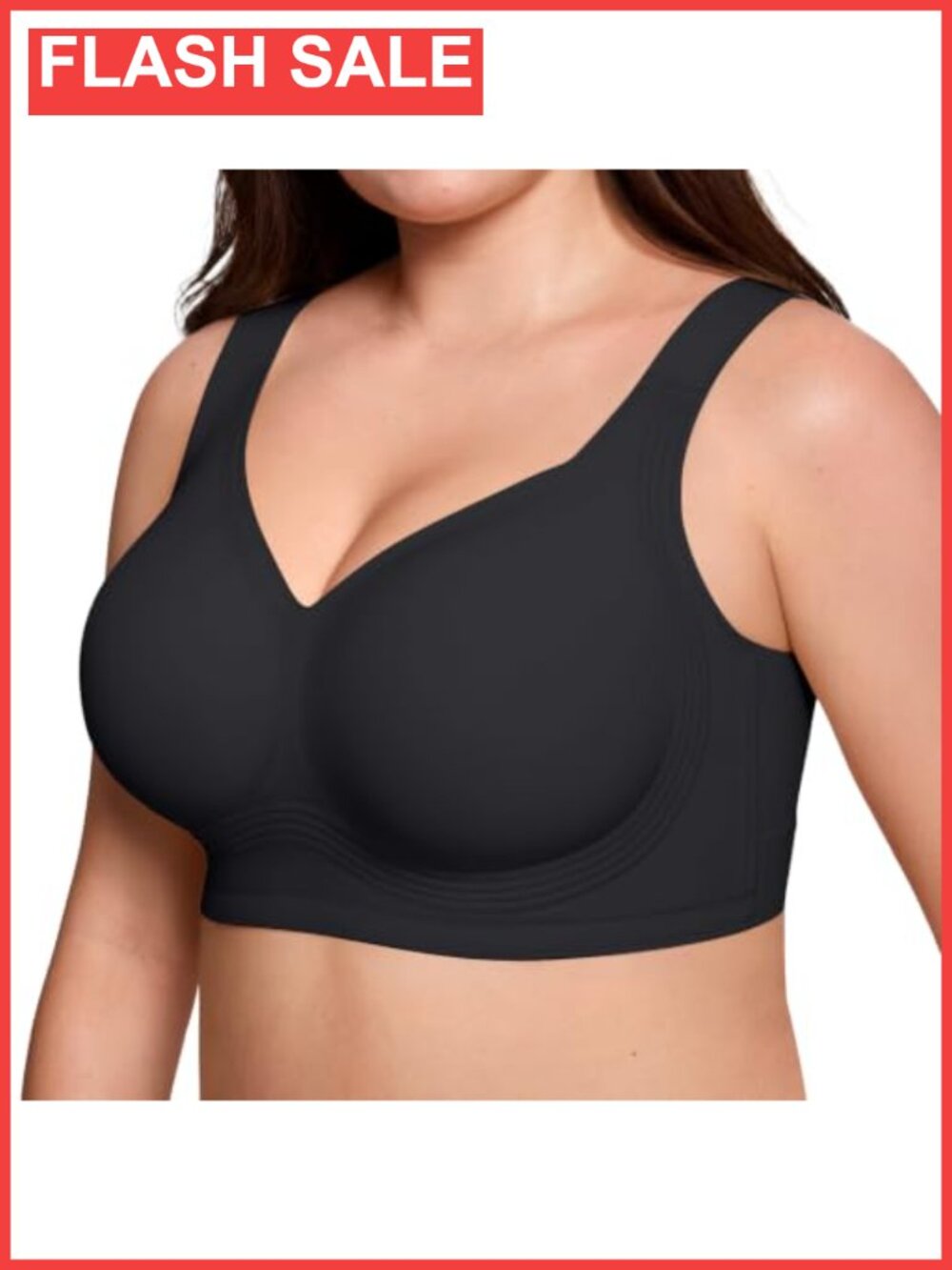 ProKloud Jelly Bras for Plus Size Women Wireless Full Coverage No Underwire